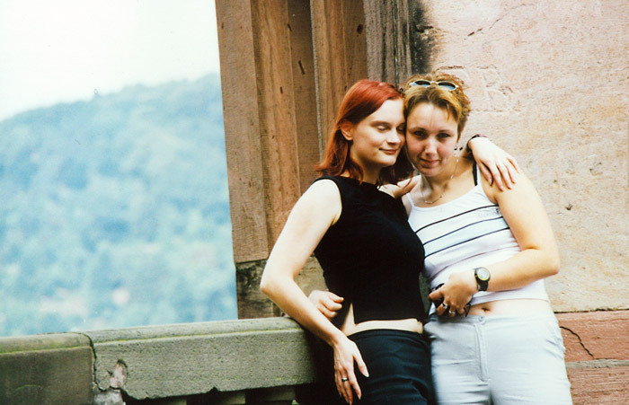 Ines und ich – Heidelberg – 2000